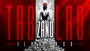 Tablo Zano Flamenco Red 1920 x 1080 image with back of woman's dress